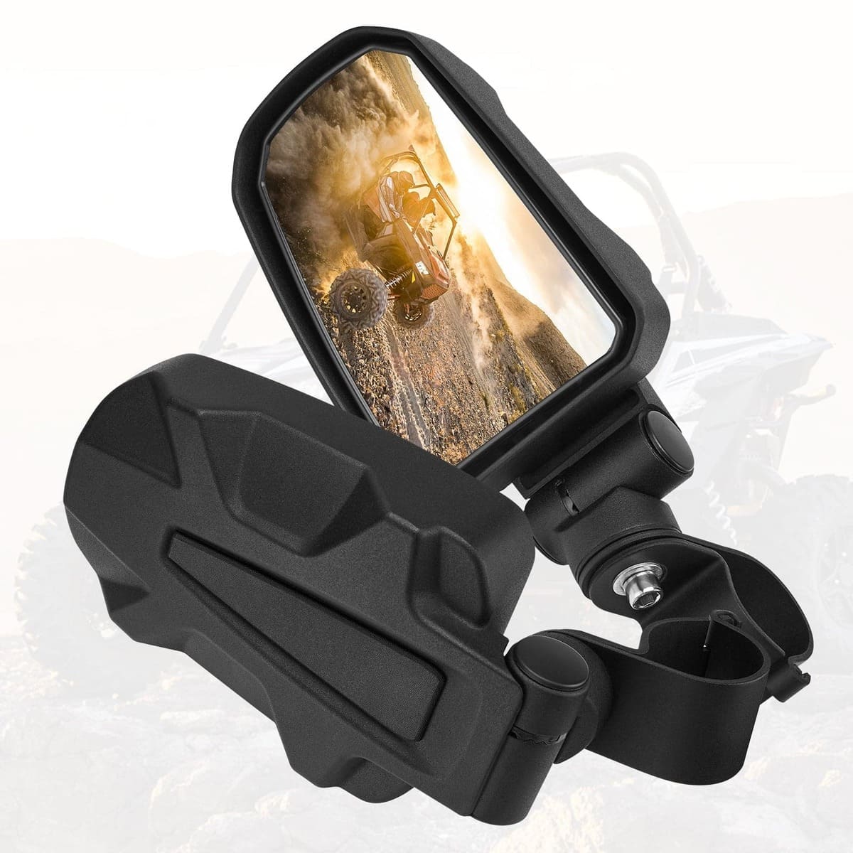 Kemimoto Polaris Ranger 400 1.75" Roll Cage Adjustable Side View Mirror