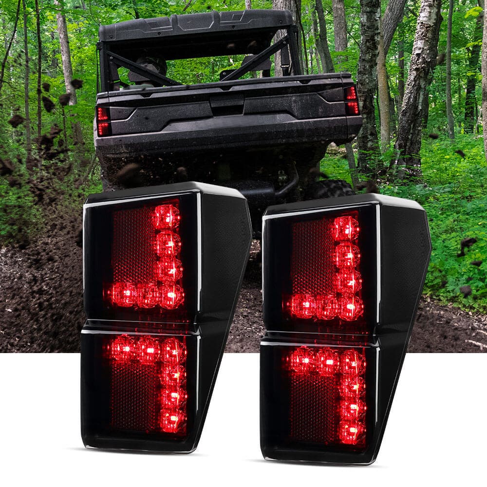 Kemimoto Polaris Ranger XP 1000 Crew Waterproof Seat Cover & Tail Lights - Image 3