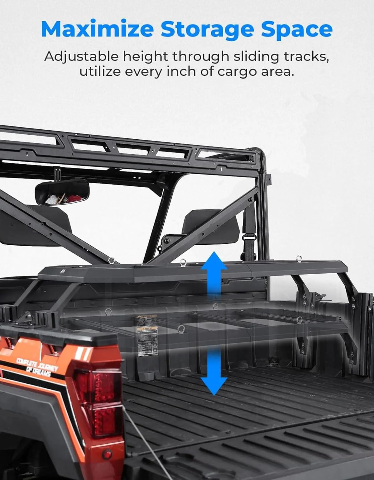 Kemimoto Polaris Ranger XP 1000 Rear Rack - Image 5