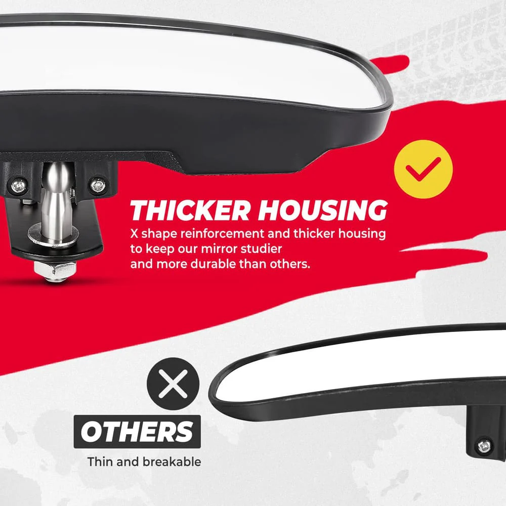 Kemimoto Polaris Ranger XP 1000 Rear View Mirror - Image 5