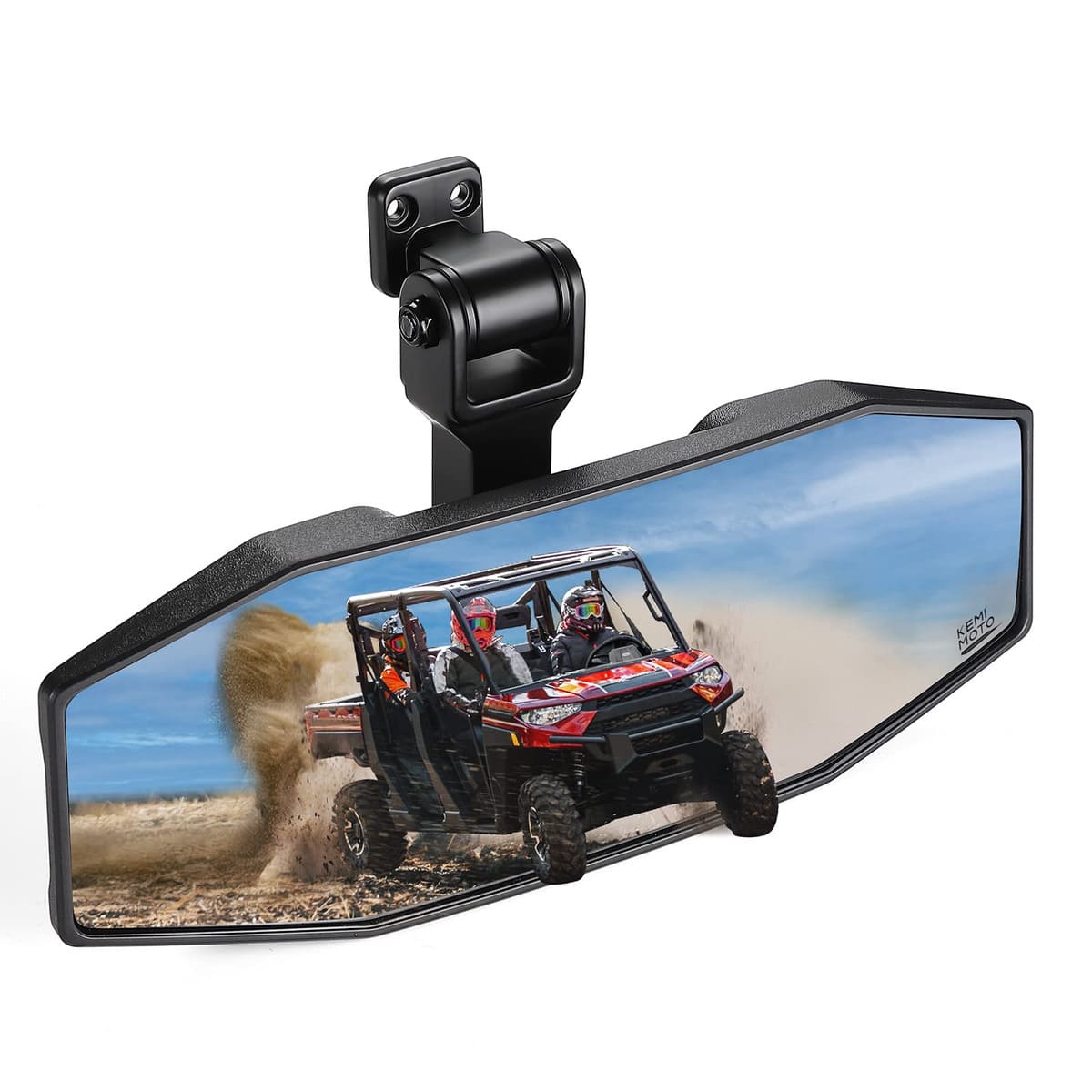 Kemimoto Polaris Ranger XP 1000 Tool Free Adjustable Rear View Mirror - Image 6