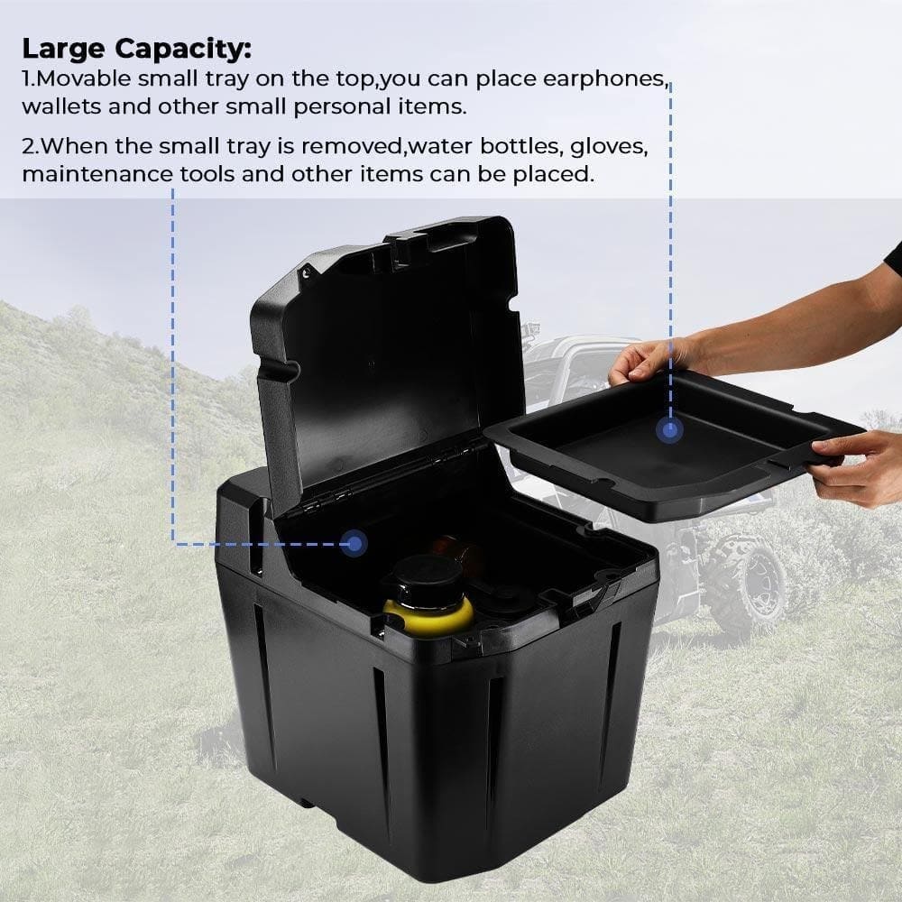 Kemimoto Polaris Ranger XP 1000 Under Seat Dry Storage Box - Image 2