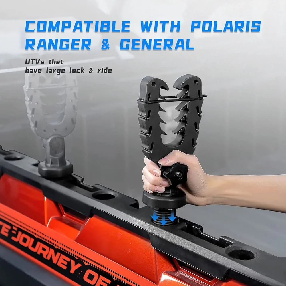 Kemimoto Polaris Ranger XP 1000 UTV Tool Rack - Image 4