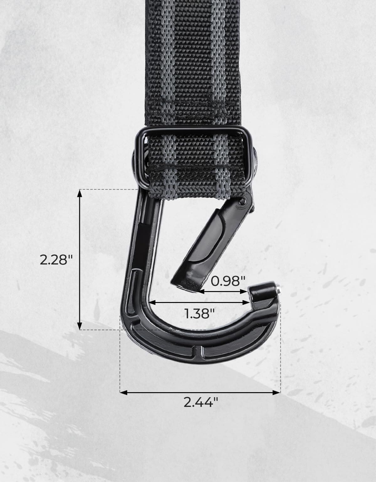 Kemimoto Polaris RZR 1.5" -2.0" Roll Bar UTV Helmet Hanger Hook - 2 Pcs - Image 3