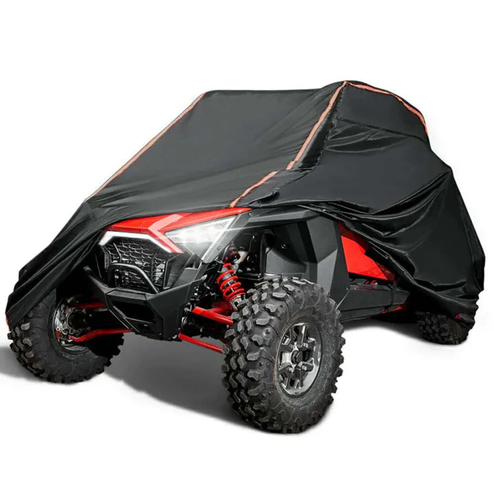 Kemimoto Polaris RZR Lower Half Door Inserts Panels & UTV Cover w/ Rlective Strip - Image 3