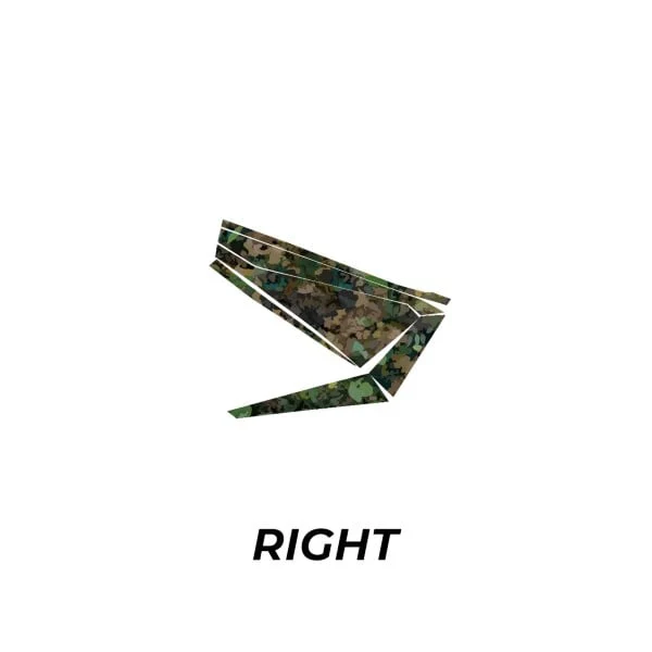 Kemimoto Polaris RZR PRO XP Doors Only Camouflage Wraps Graphics Kit - Image 5