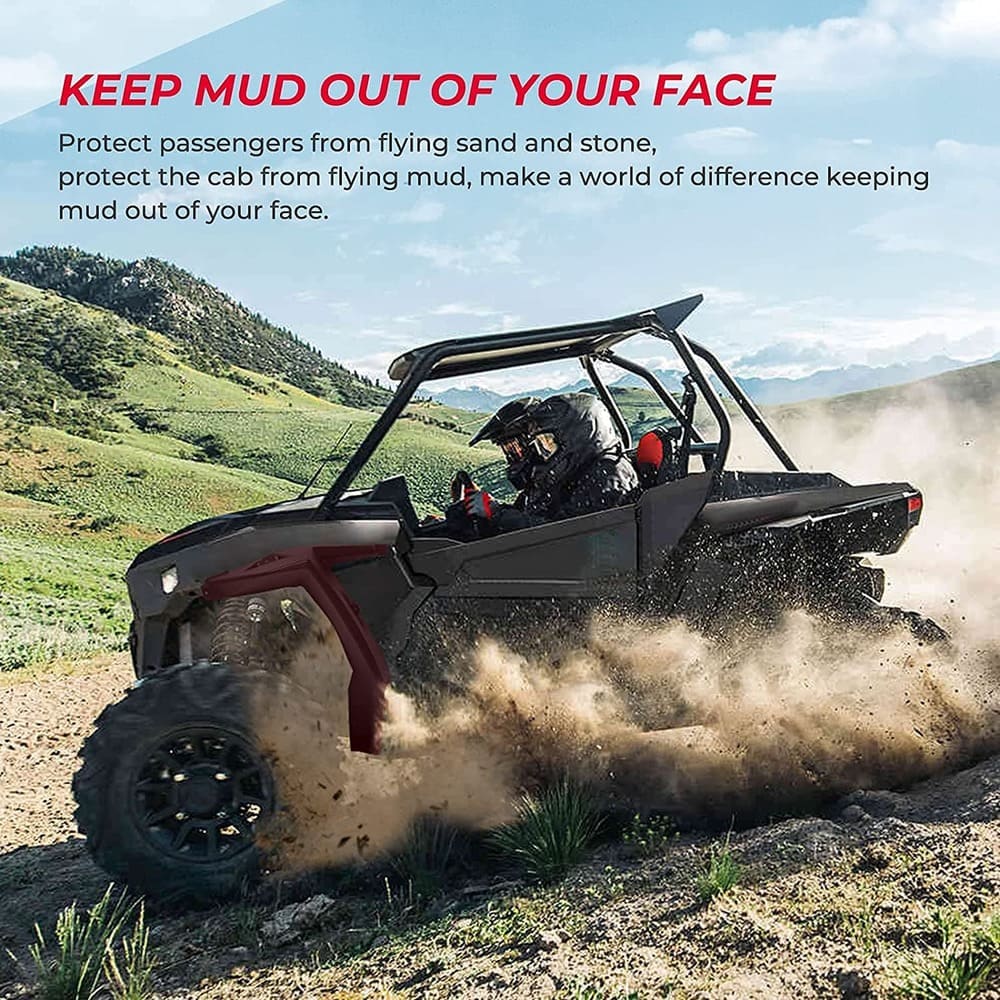 Kemimoto Polaris RZR XP 1000 Extended Front Full Mud Flaps - 2PCs - Image 8