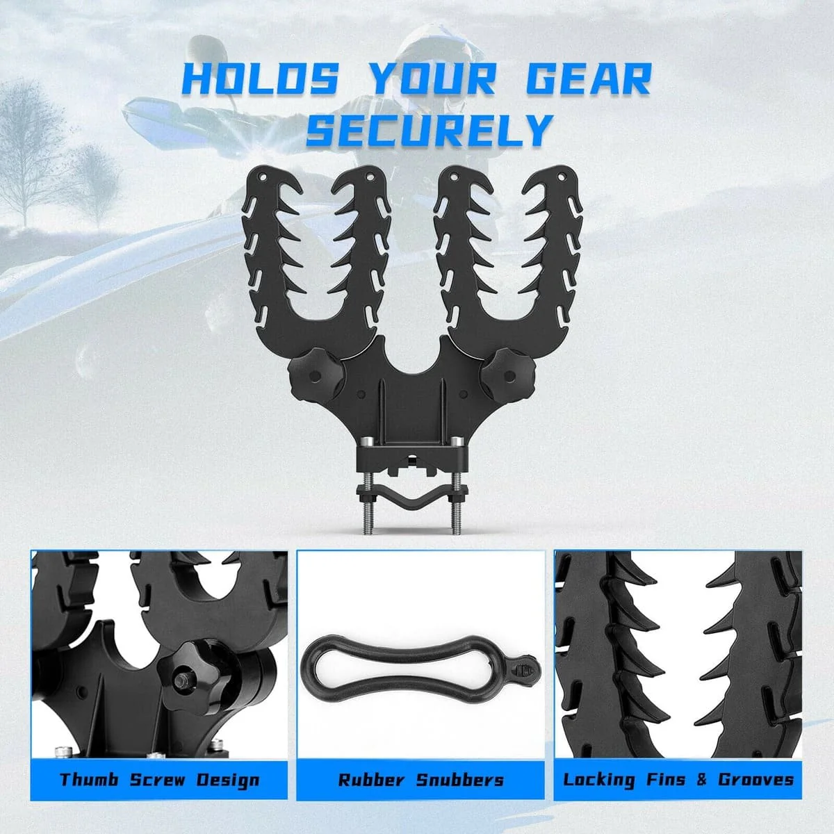 Kemimoto Polaris UTV/ATV Double U-Bracket Mount Grip - Image 6