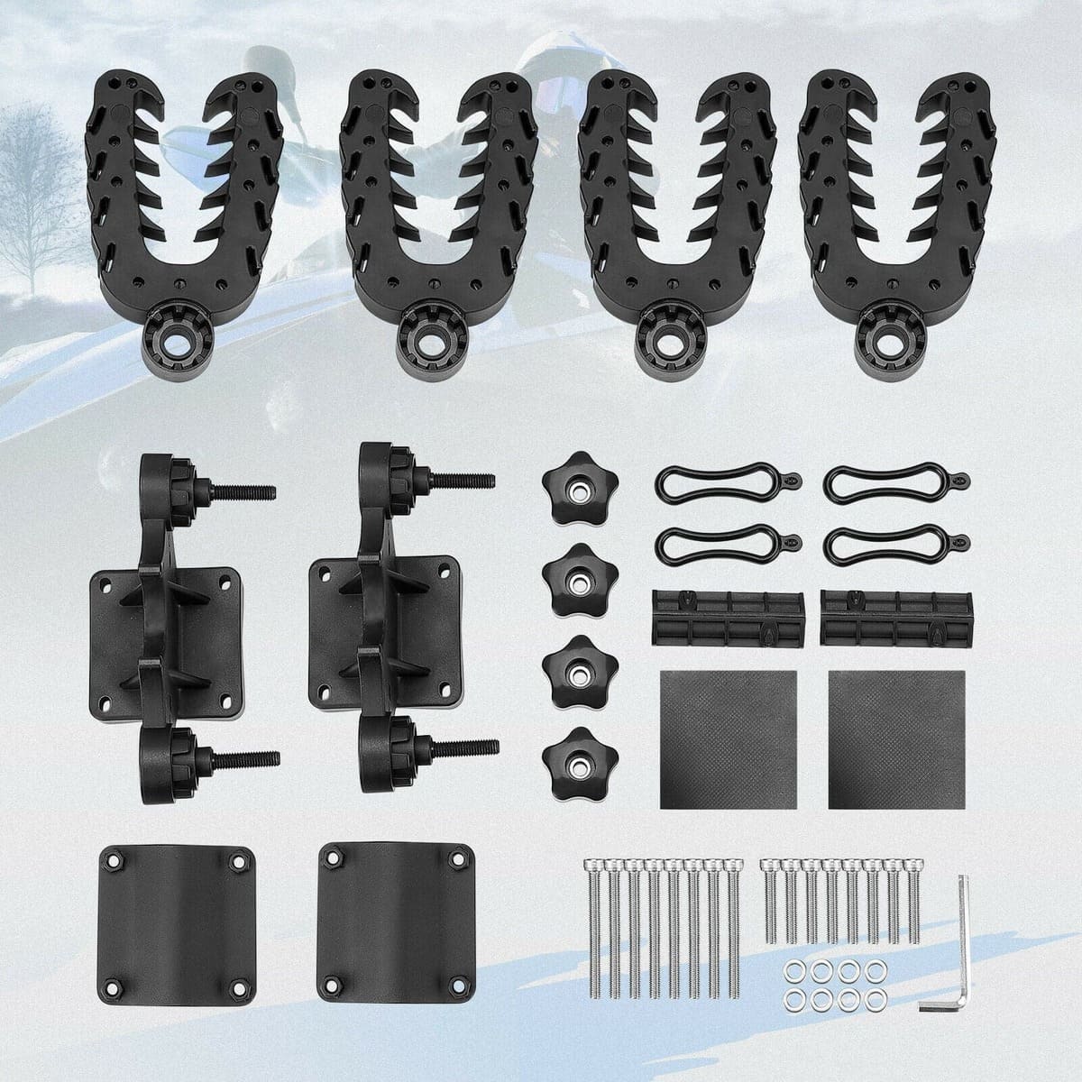 Kemimoto Polaris UTV/ATV Double U-Bracket Mount Grip - Image 8
