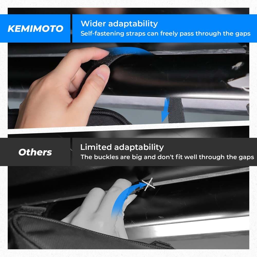 Kemimoto UTV Roll Bar Triangle Storage Bag - Image 2