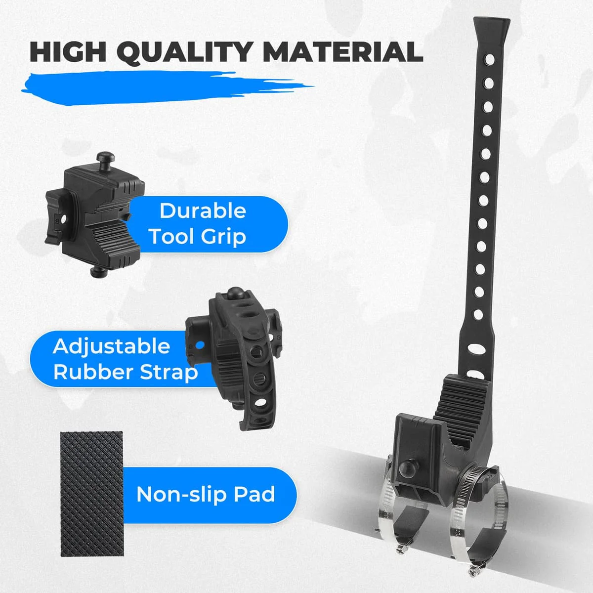 Kemimoto Universal 0.75-2.25" Roll Bars Type B Rubber Tool Clamp - Image 3