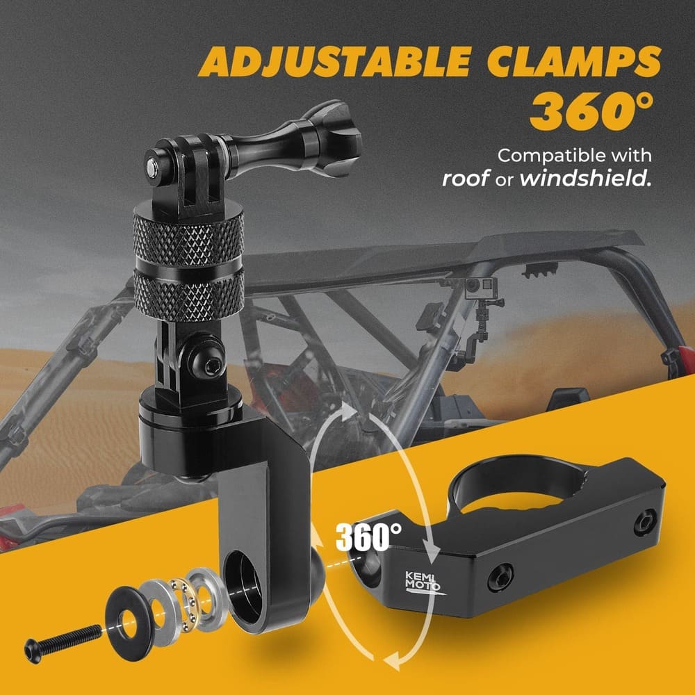 Kemimoto Universal GoPro Roll Bar Mount - Image 4
