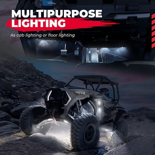 Kemimoto UTV Bed Lights / Cargo Cab Lights - 8 PCs - Image 4