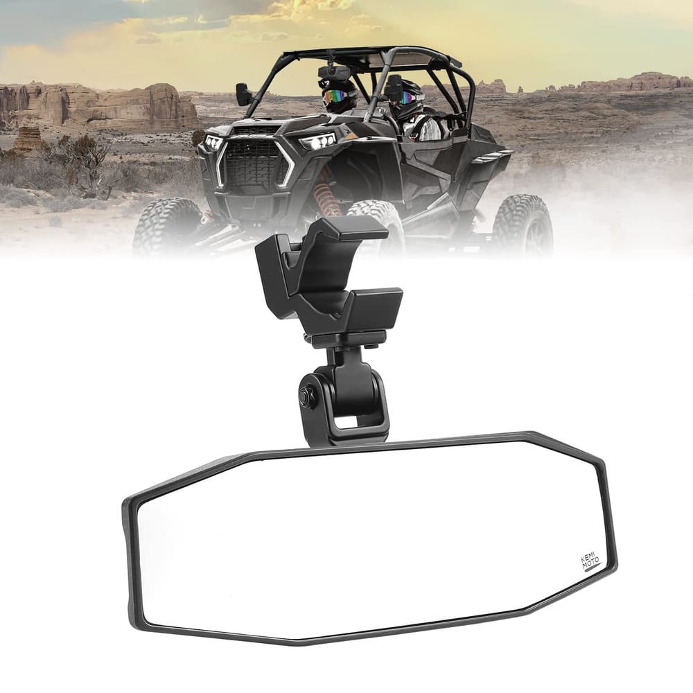 Kemimoto UTV Center Mirrors 1.5"/2" Roll Cage Bar - Image 3