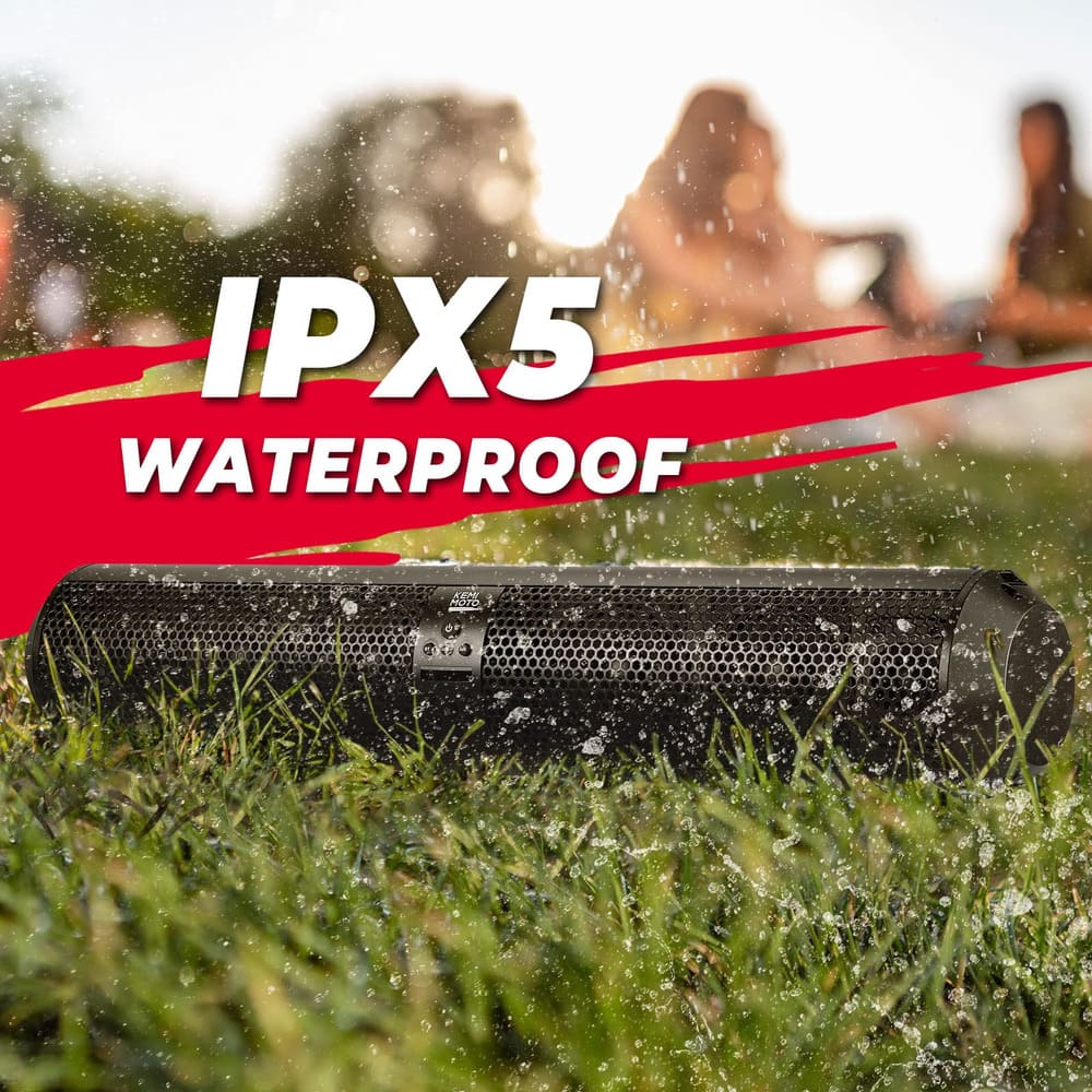 Kemimoto UTV Sound Bar System Bluetooth Speaker 500W 28" Outdoor Marine Soundbar - Image 3