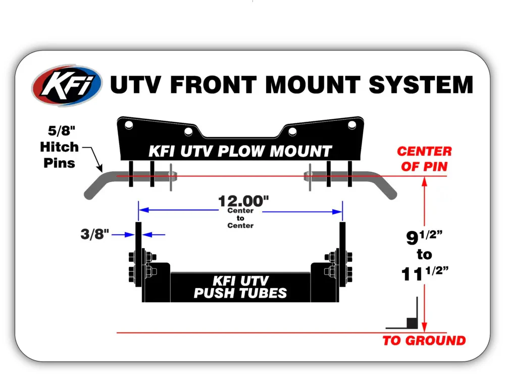 KFI UTV Front Lower Argo Plow Mount - Image 2