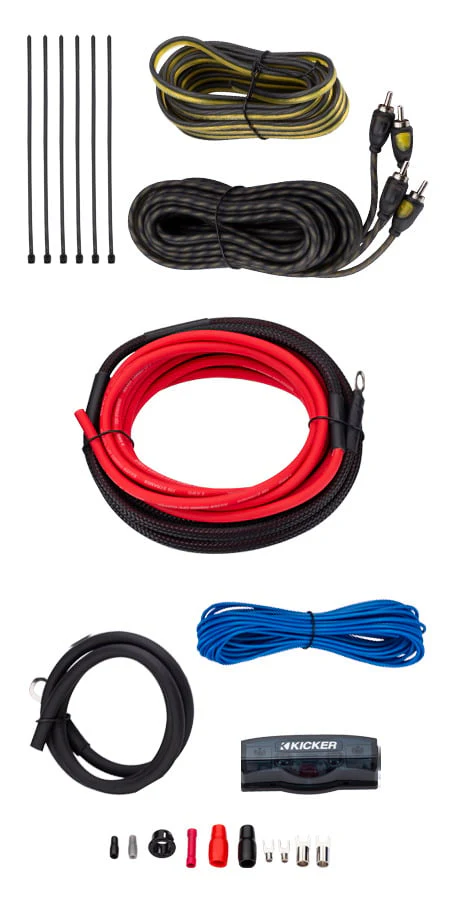 Kicker 8AWG 2-Channel V-Series Amp Value Kit - Image 2