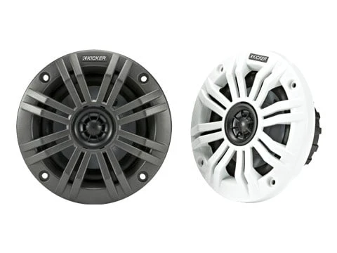 Kicker KM 4" 4Ω Coaxial Speakers - Pair