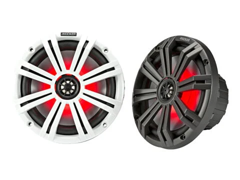 Kicker KM 8" 4Ω LED Coaxial Speakers - Pair