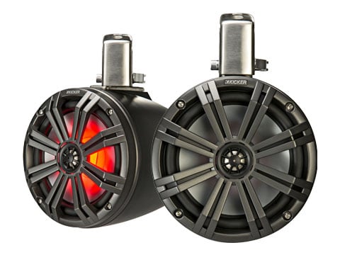 Kicker KMTC8 8" Coaxial Tower Speakers - Pair