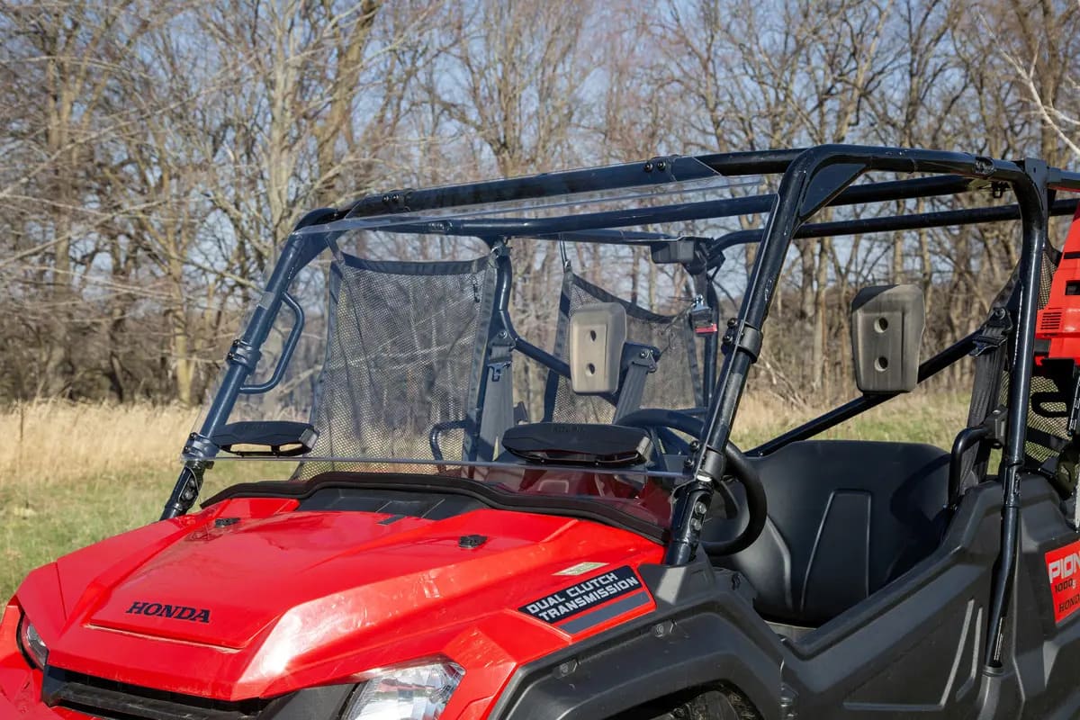 Kolpin Honda Pioneer 1000 UTV Full-Fixed Vented Windshield - Image 3