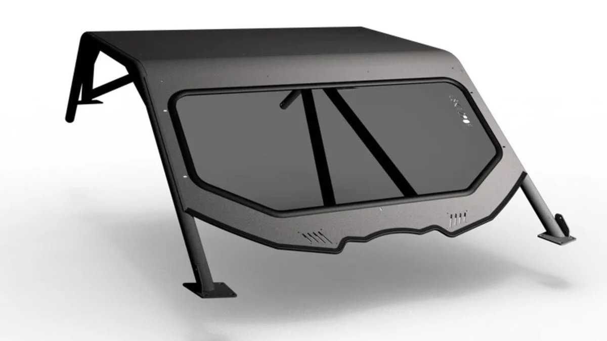 LSK Can-Am Maverick X3 2 Seat Flat Windshield Kit - Image 2