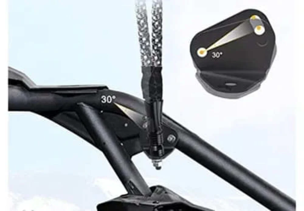 M Whips '17-'21 Can Am Maverick X3 Rear Pillar Whip/pod Mounting Brackets - Pair - Image 3