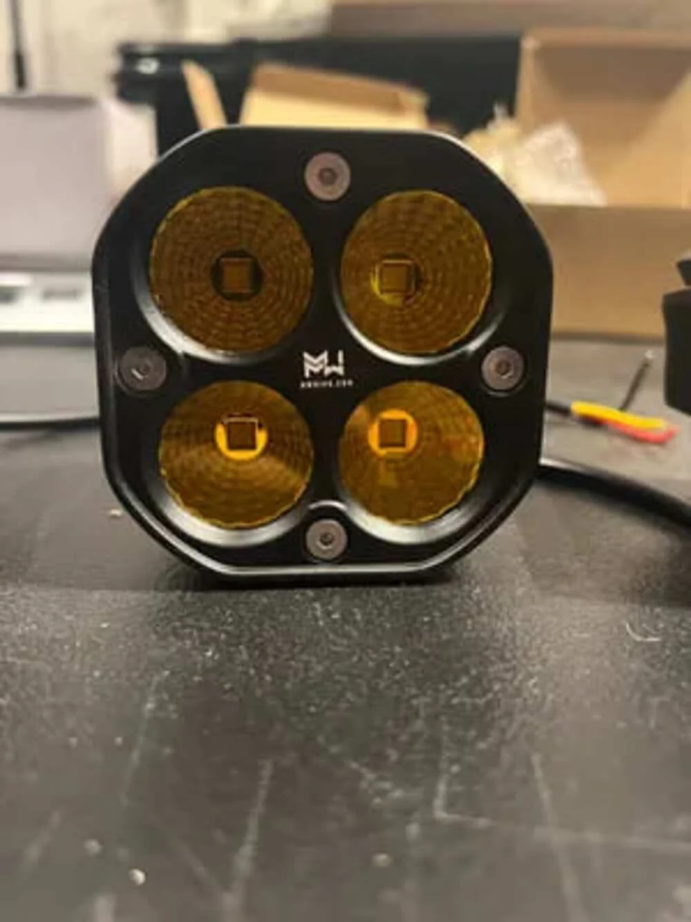 M Whips 3" 40W 3400L Amber Spot Light - Pair - Image 2