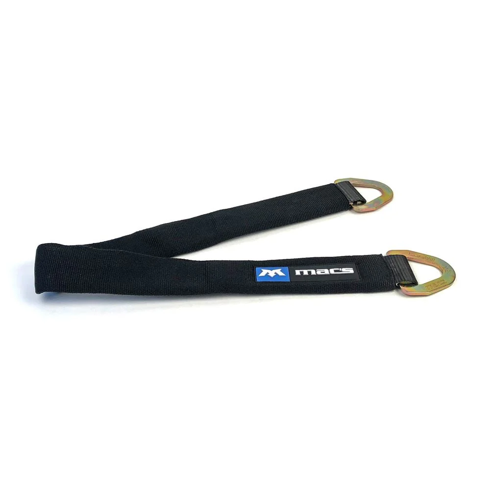 Mac's Tie Downs Axle Strap with Sleeve - Black