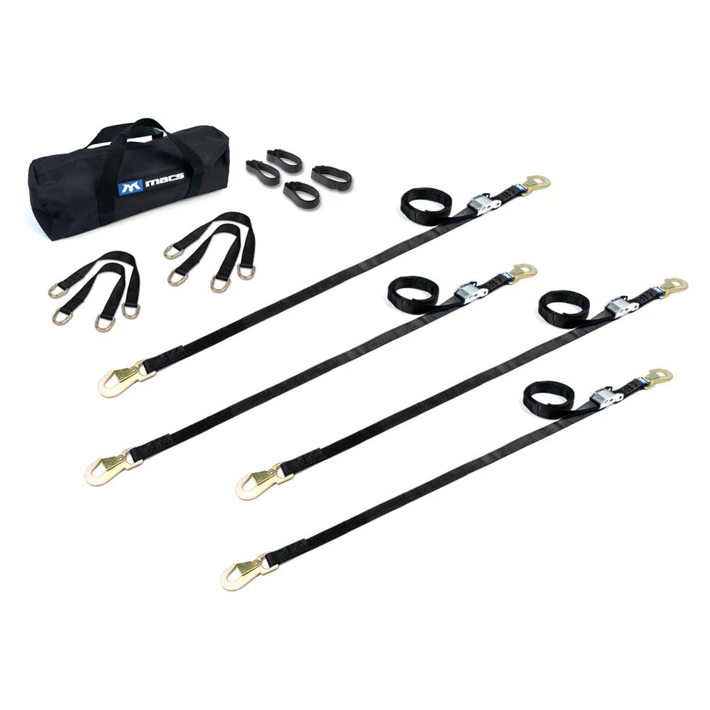 Mac's Tie Downs 1" ATV And Motorcycle Cam Utility Pack with Flat Snap Hooks - Image 14