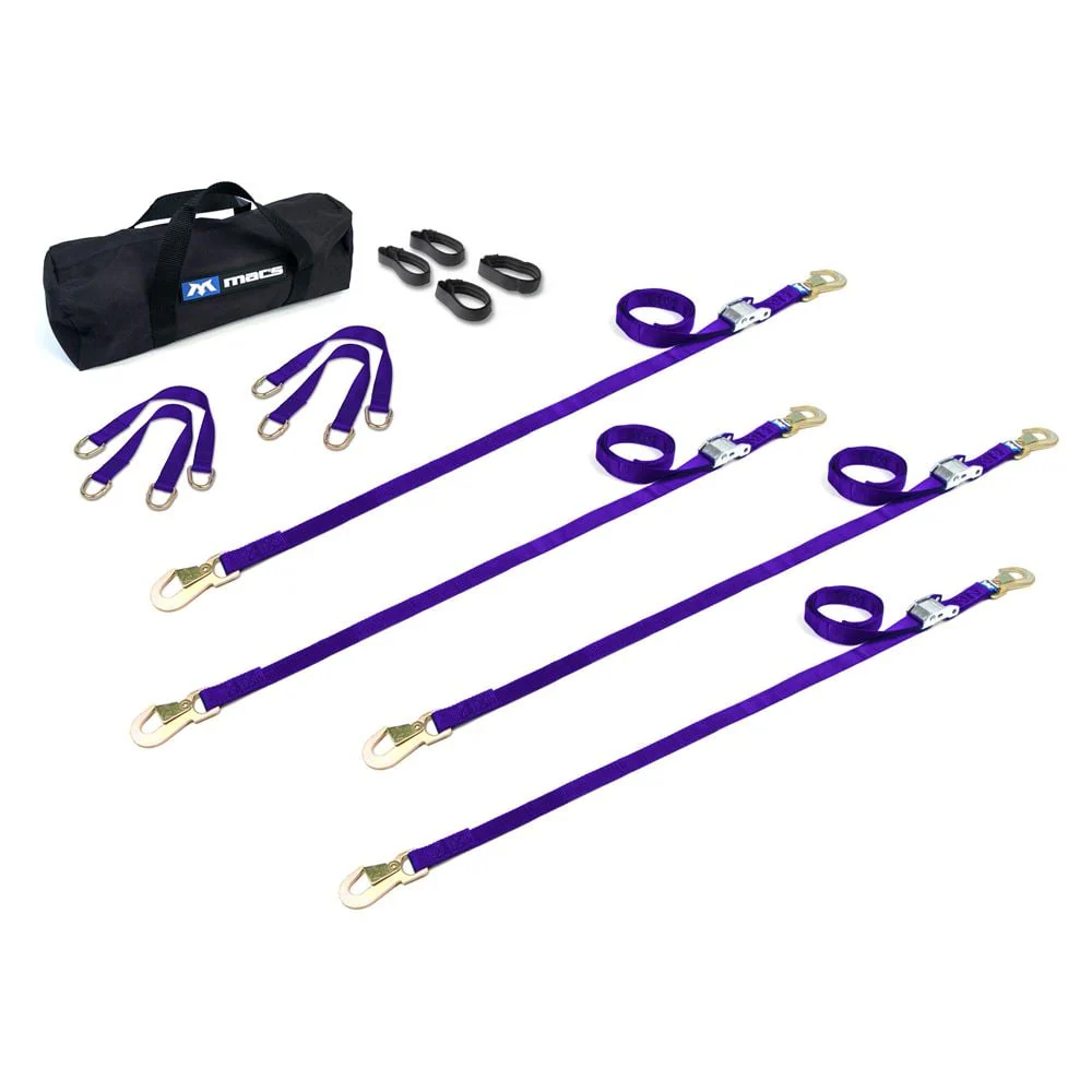 Mac's Tie Downs 1" ATV And Motorcycle Cam Utility Pack with Flat Snap Hooks - Image 9