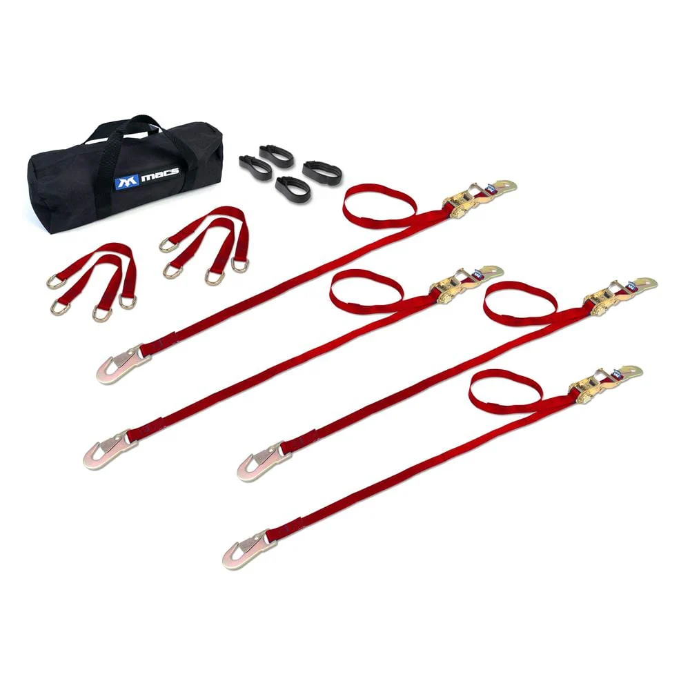 Mac's Tie Downs 1" ATV And Motorcycle Ratchet Utility Pack with Flat Snap Hooks - Image 12