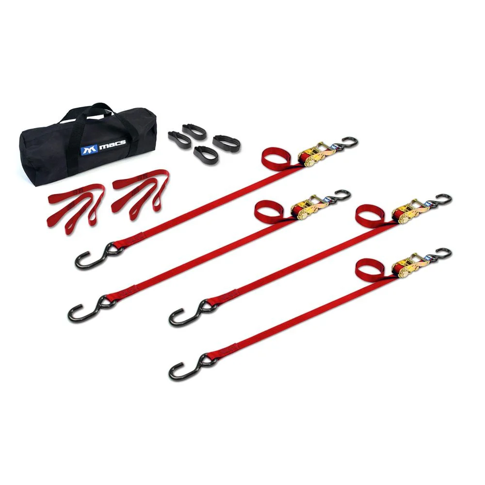 Mac's Tie Downs 1" ATV Motorcycle Ratchet Utility Pack with S-Hook - Image 10