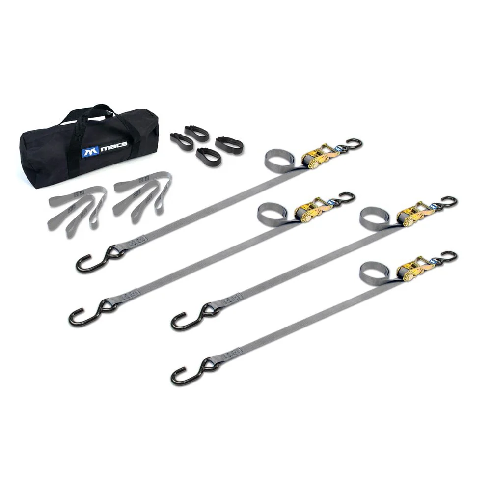 Mac's Tie Downs 1" ATV Motorcycle Ratchet Utility Pack with S-Hook - Image 12
