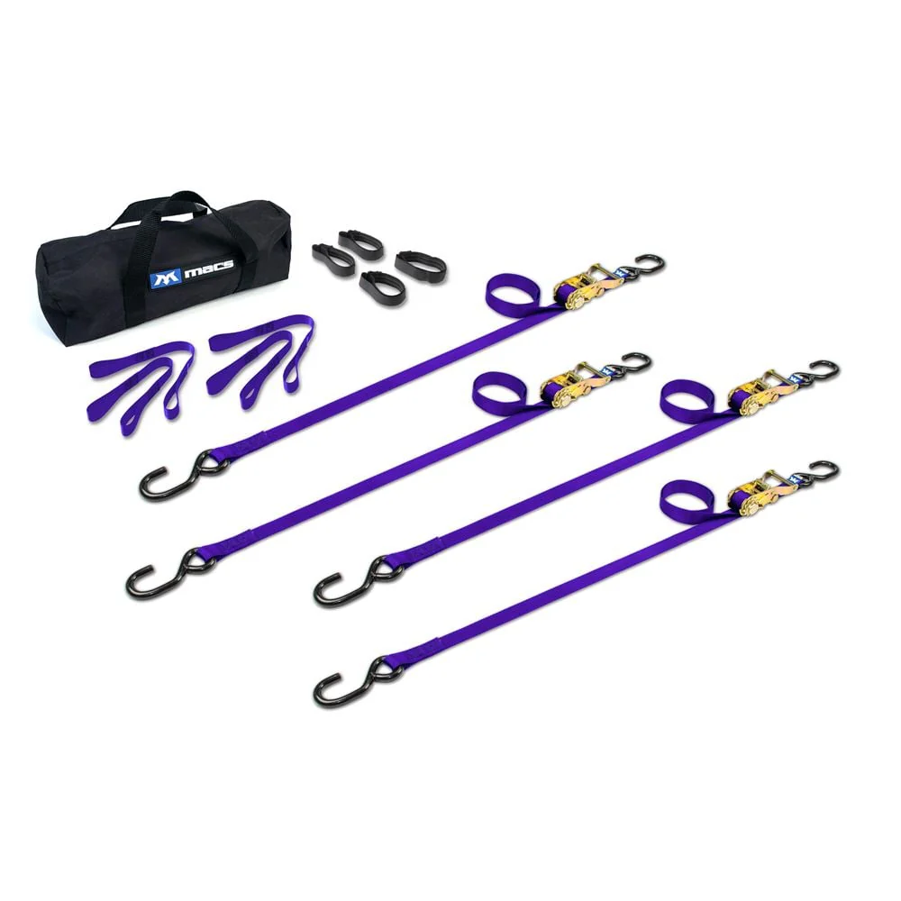 Mac's Tie Downs 1" ATV Motorcycle Ratchet Utility Pack with S-Hook - Image 13