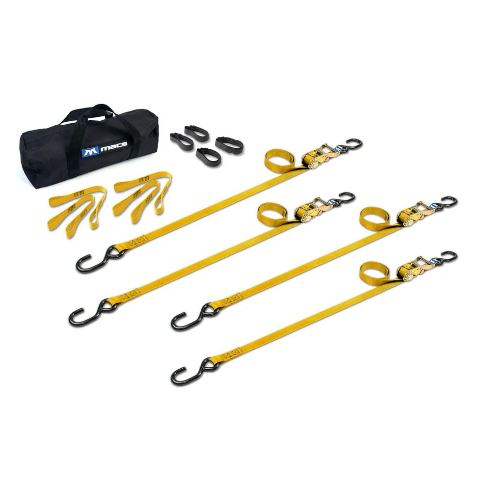 Mac's Tie Downs 1" ATV Motorcycle Ratchet Utility Pack with S-Hook - Image 14