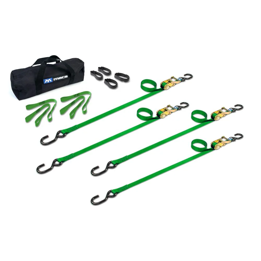 Mac's Tie Downs 1" ATV Motorcycle Ratchet Utility Pack with S-Hook - Image 15