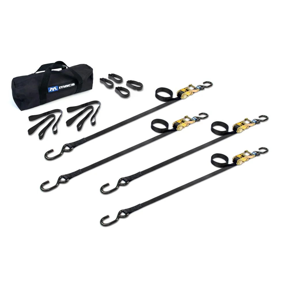 Mac's Tie Downs 1" ATV Motorcycle Ratchet Utility Pack with S-Hook - Image 8