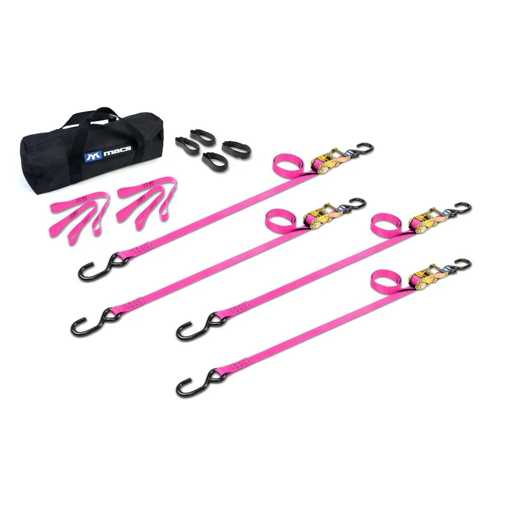 Mac's Tie Downs 1" ATV Motorcycle Ratchet Utility Pack with S-Hook - Image 9