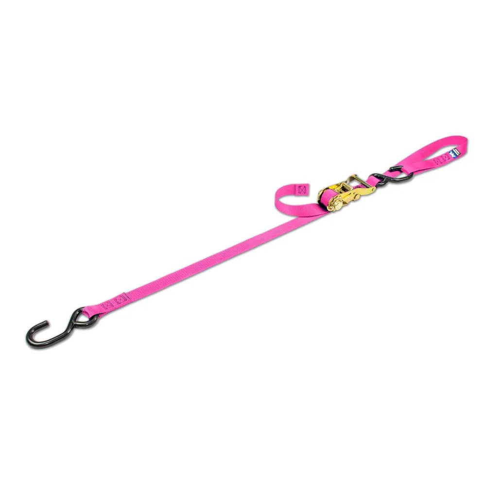 Mac's Tie Downs 1" Motorcycle Ratchet Tie-Down Strap with Integrated Soft Loop S-Hook - Image 12