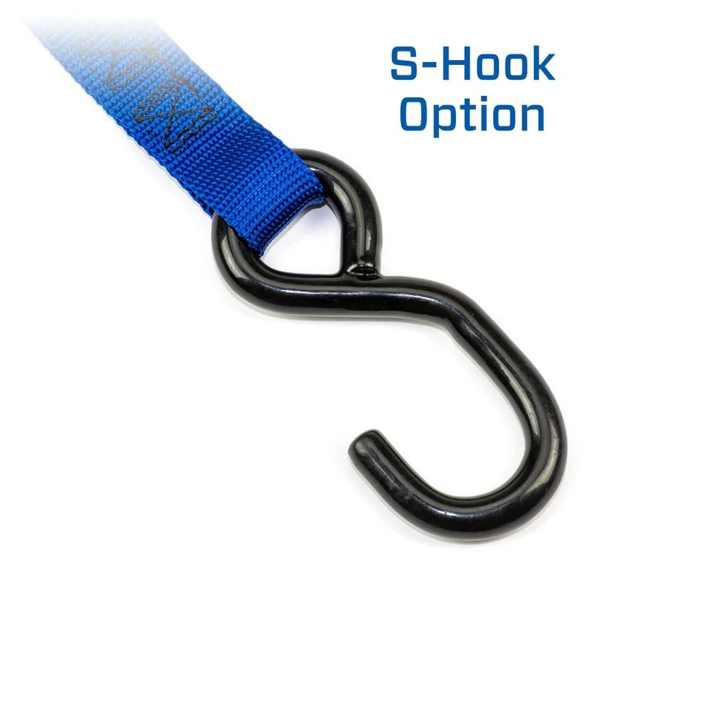 Mac's Tie Downs 1" Motorcycle Ratchet Tie-Down Strap with Integrated Soft Loop S-Hook - Image 3