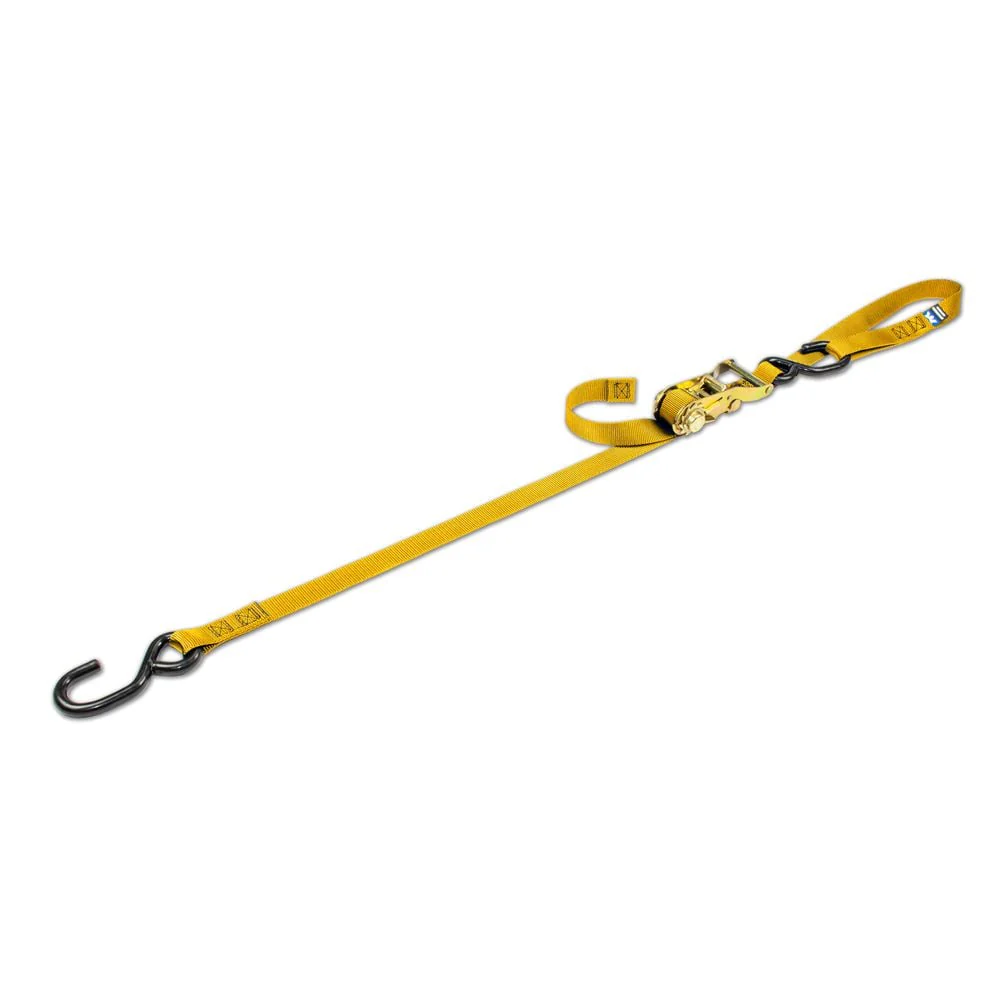 Mac's Tie Downs 1" Motorcycle Ratchet Tie-Down Strap with Integrated Soft Loop S-Hook - Image 7