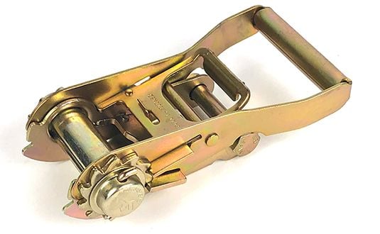 Mac's Tie Downs 2" Ratchet Strap with Twisted Snap Hooks, Sewn Fixed End - Image 3