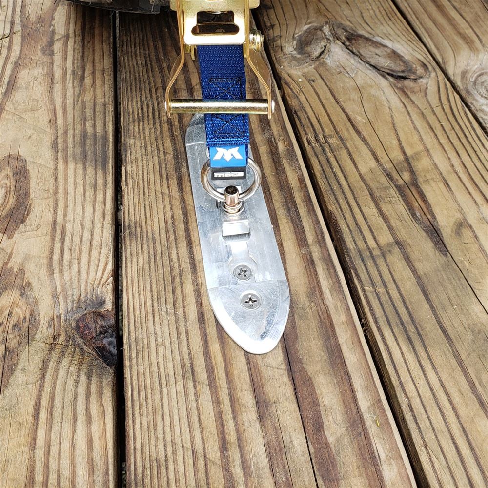 Mac's Tie Downs Arrowhead End Cap for Contoured Surface-Mounted VersaTie Track - Image 2