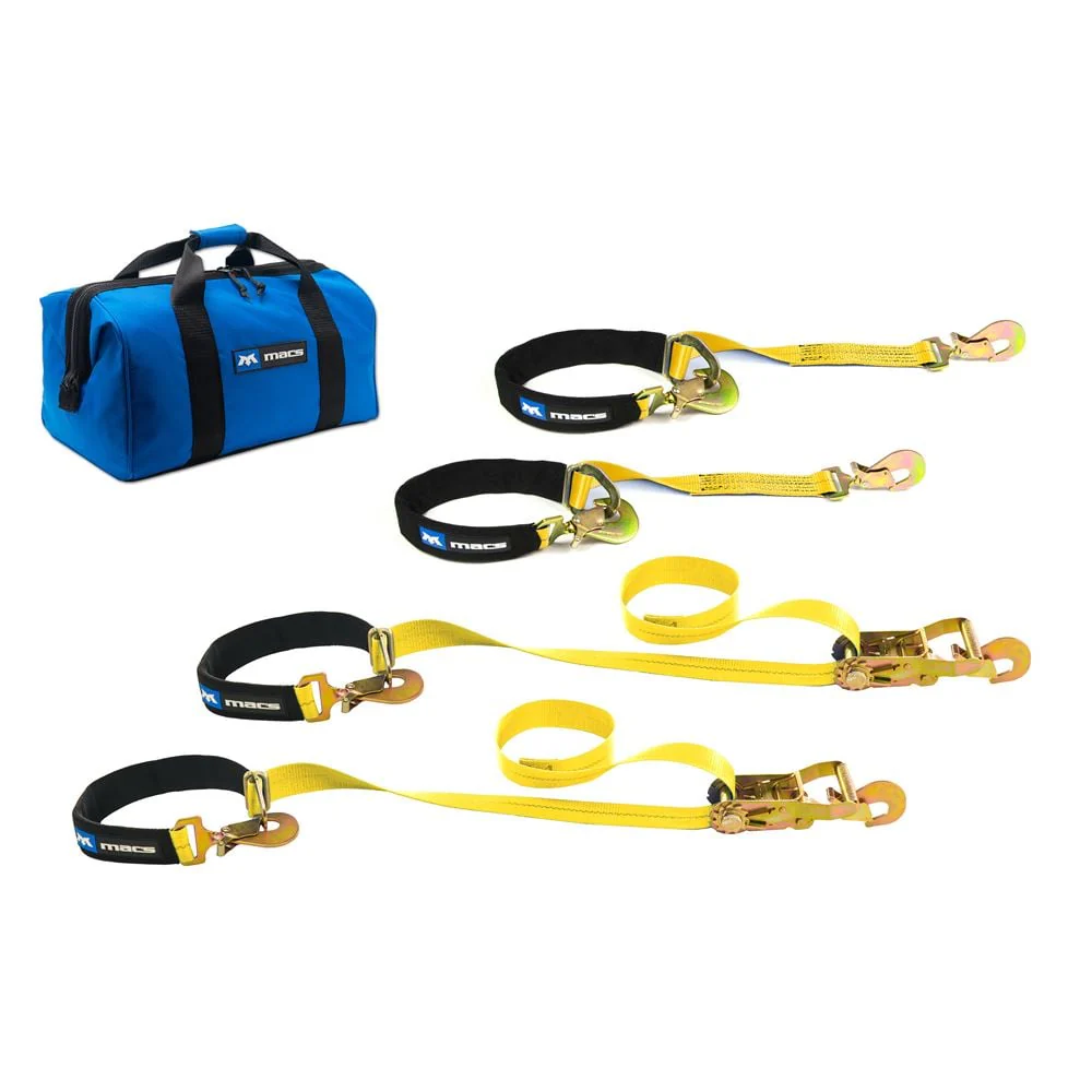 Mac's Tie Downs Axle and 2" x 4' Tie-Back Strap Value Pack, Direct Hook Ends - Image 3