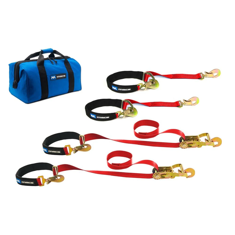 Mac's Tie Downs Axle and 2" x 4' Tie-Back Strap Value Pack, Direct Hook Ends - Image 4
