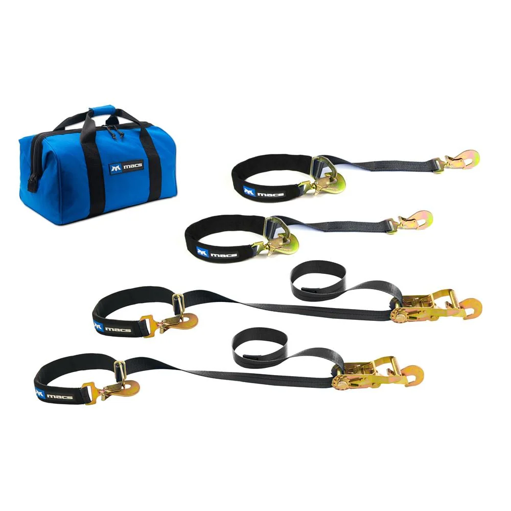 Mac's Tie Downs Axle and 2" x 4' Tie-Back Strap Value Pack, Direct Hook Ends - Image 6