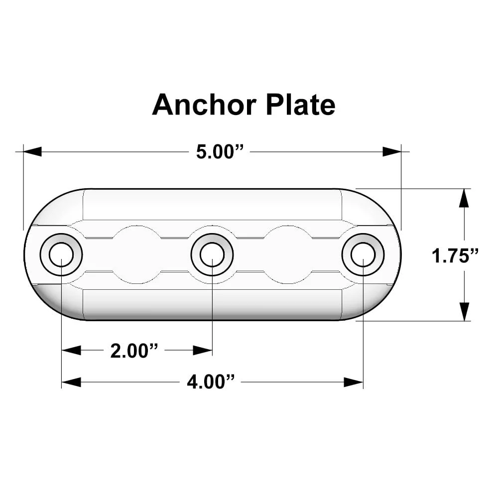 Mac's Tie Downs Double Stud Anchor Plate Kit with Pear Ring - 4 Pack - Image 3