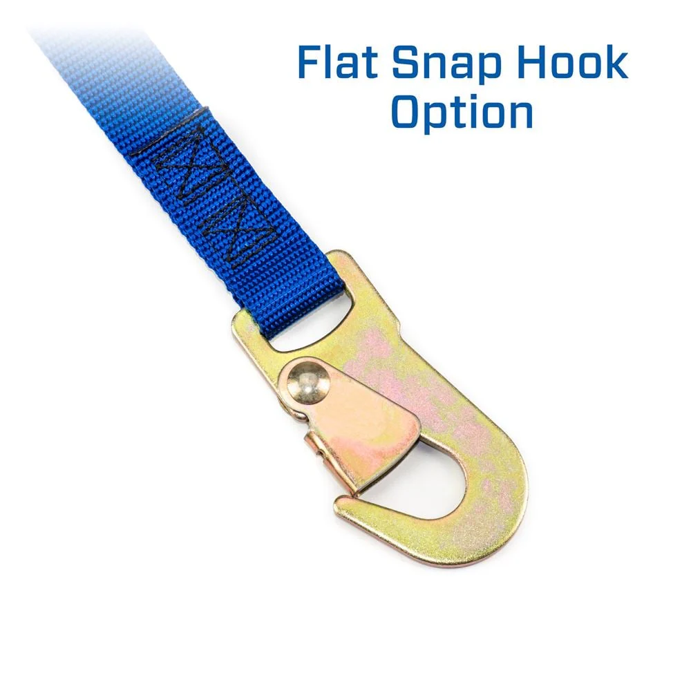 Mac's Tie Downs Motorcycle Cam Tie-Down Pack with Integrated Soft Loops Flat Snap Hooks - Image 2