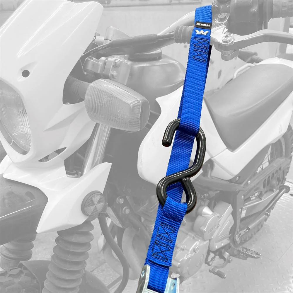 Mac's Tie Downs Motorcycle Cam Tie-Down Pack with Integrated Soft Loops S-Hooks - Image 2